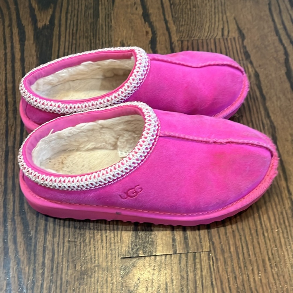 Ugg Tasman II slipper pink girls size 3 - Picture 4 of 9